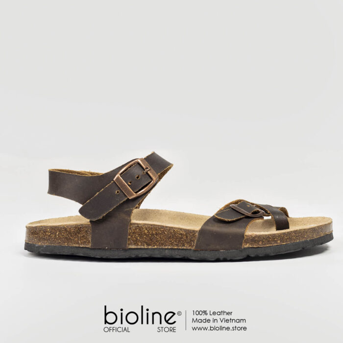 Sandal đế trấu da bò BIRKEN - BIO14