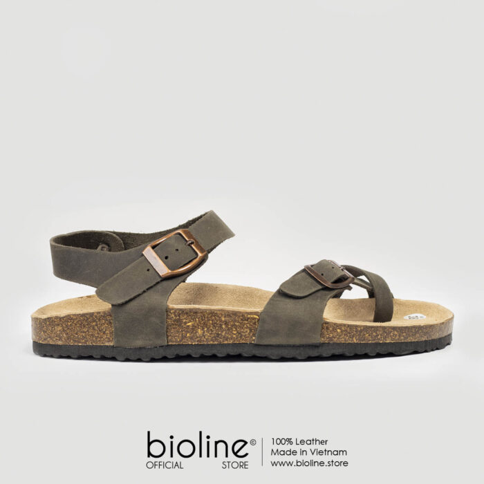 Sandal đế trấu da bò BIRKEN - BIO14