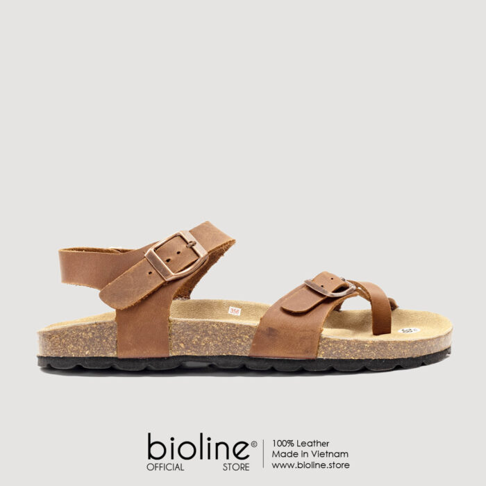 Sandal đế trấu da bò BIRKEN - BIO14