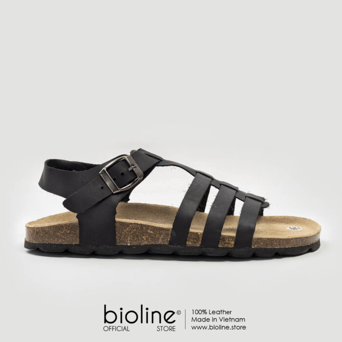 Sandal đế trấu da bò BIRKEN - BIO12