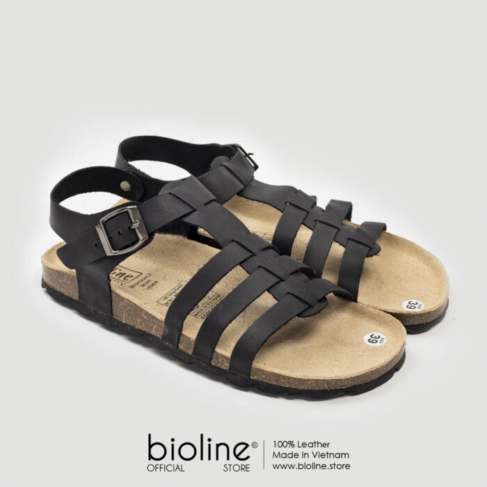 Sandal đế trấu da bò BIRKEN - BIO12