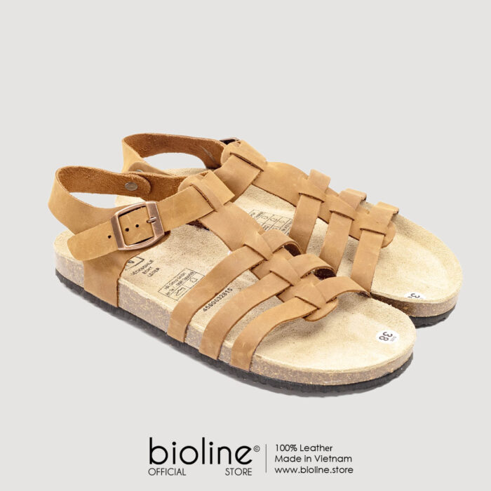 Sandal đế trấu da bò BIRKEN - BIO12Sandal đế trấu da bò BIRKEN - BIO12