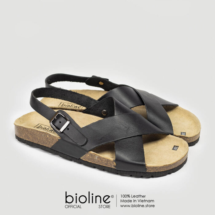 Sandal đế trấu da bò BIRKEN - BIO11