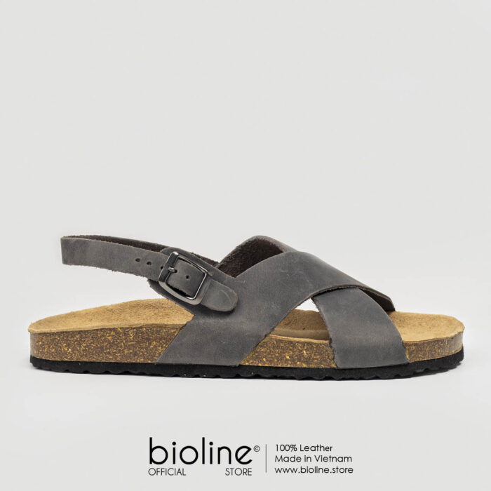 Sandal đế trấu da bò BIRKEN - BIO11