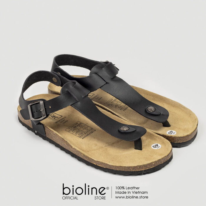 Sandal đế trấu da bò BIRKEN - BIO10