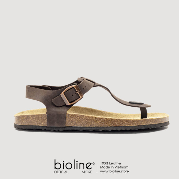 Sandal đế trấu da bò BIRKEN - BIO10