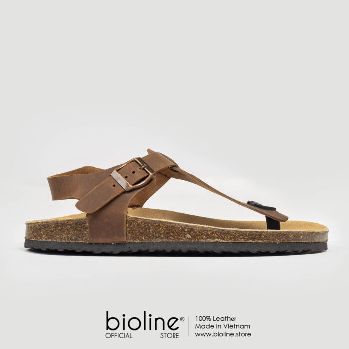 Sandal đế trấu da bò BIRKEN - BIO10