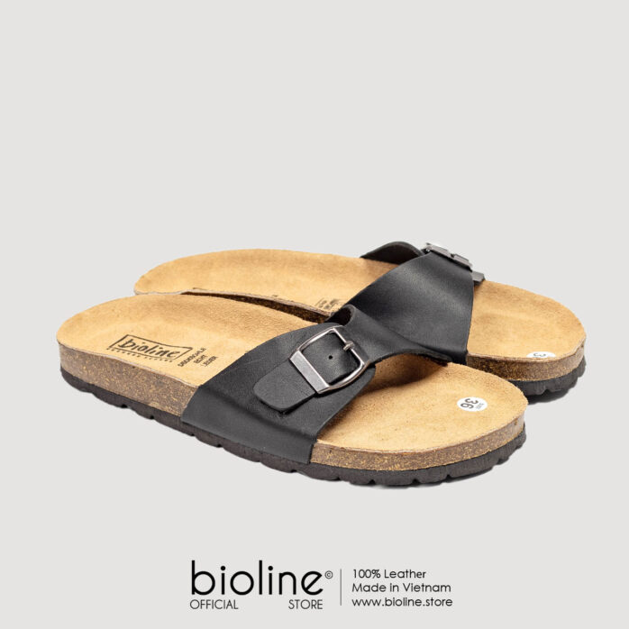 Dép đế trấu da bò BIRKEN - BIO08