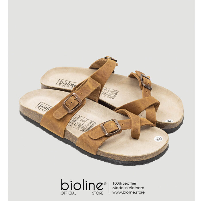 Dép đế trấu da bò BIRKEN - BIO06