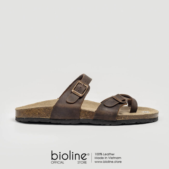 Dép đế trấu da bò BIRKEN - BIO06