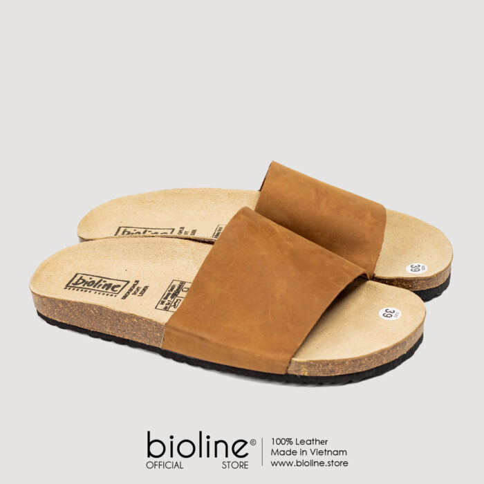 Dép đế trấu da bò BIRKEN - BIO05