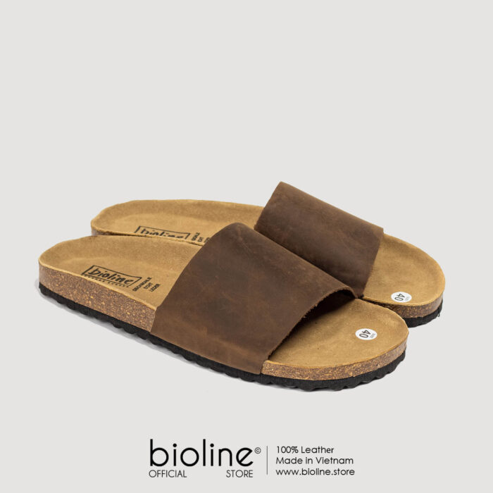 Dép đế trấu da bò BIRKEN - BIO05