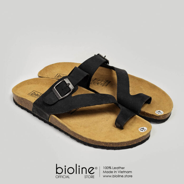 Dép đế trấu da bò BIRKEN - BIO24