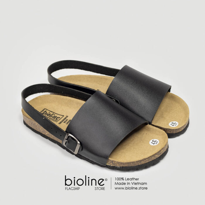 Sandal đế trấu da bò BIRKEN - BIO22