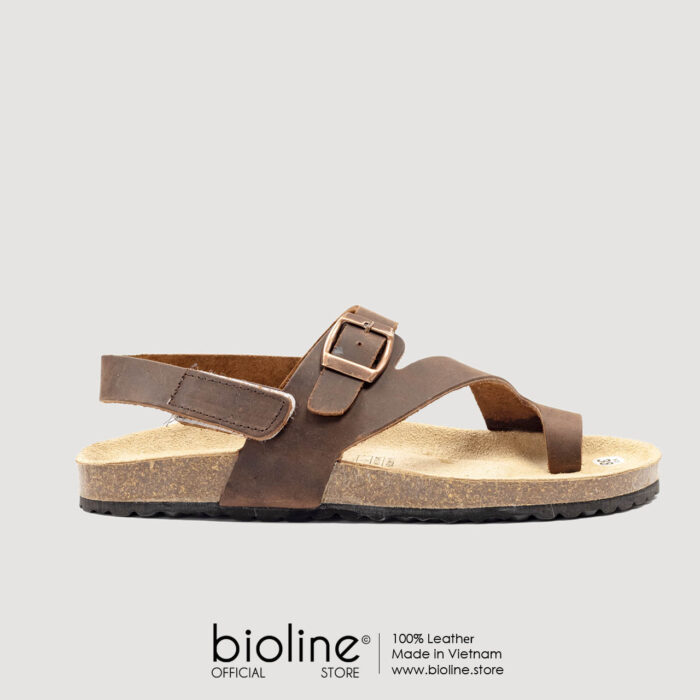 Sandal đế trấu da bò BIRKEN - BIO20