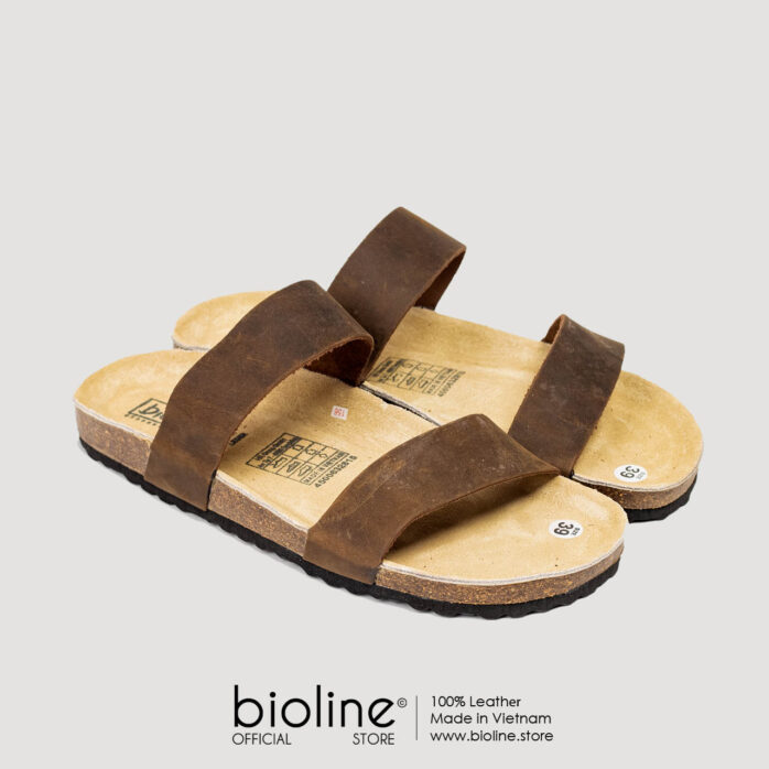 Dép đế trấu da bò BIRKEN - BIO18