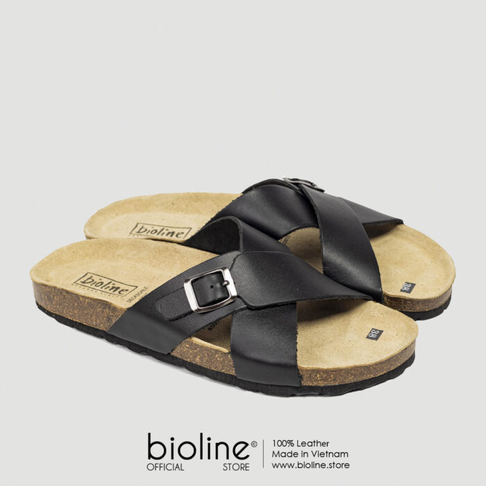 Dép đế trấu da bò BIRKEN - BIO17