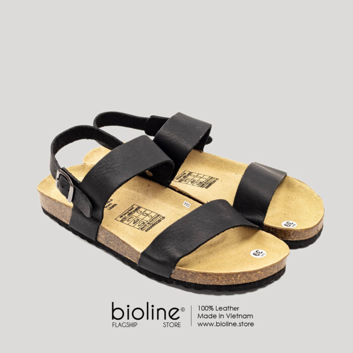 Sandal đế trấu da bò BIRKEN - BIO15